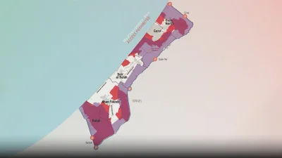 বিশ্বের অন্যতম ঘনবসতিপূর্ণ অঞ্চল গাজায় ইসরায়েলি বাহিনী ৫০ শতাংশের বেশি এলাকা দখল করে রেখেছে। সেখানেে ‘ইয়েলো লাইন’ বরাবর নিয়ন্ত্রণ নেওয়া হয়েছে। ম্যাপে সাদা অংশটুকু রয়েছে গাজা বাসীরাদের নিয়ন্ত্রণে।