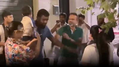 সোশাল মিডিয়াতে ছড়িয়ে পড়া ভিডিও থেকে নেওয়া স্ক্রিনশট।