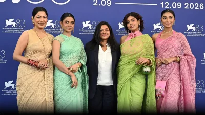 ভেনিস চলচ্চিত্র উৎসবে দ্য ডিফিকাল্ট ব্রাইড-এর প্রিমিয়ারে পরিচালক ও অভিনেত্রীরা।