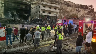 লেবাননে ইসরায়েলের হামলার পরের দৃশ্য