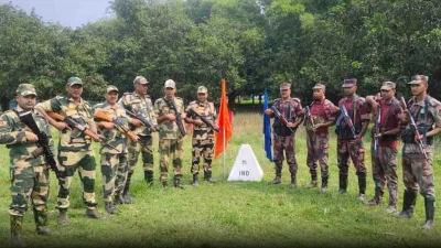 বাংলাদেশ-ভারতের মধ্যে মোট সীমান্তের দৈর্ঘ্য ৪ হাজার ৯৬ কিলোমিটার। এটি পৃথিবীর পঞ্চম দীর্ঘ অংশীদারি স্থলসীমান্ত।