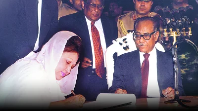 ১৯৯১ সালের নির্বাচনে সবচেয়ে বড় রাজনৈতিক শক্তি হিসেবে আত্মপ্রকাশ করে বিএনপি। ক্ষমতায় আসে দলটি। আর খালেদা জিয়া শপথ নেন বাংলাদেশের প্রথম নারী প্রধানমন্ত্রী হিসেবে।