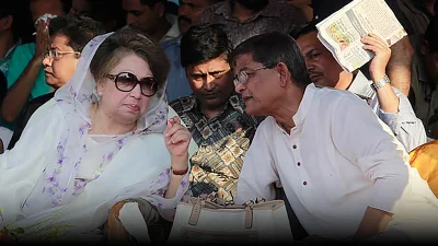 ২০১৮ সালের ভোটের আগে খালেদা জিয়াকে দুর্নীতির মামলায় কারাবন্দি করা হয়।